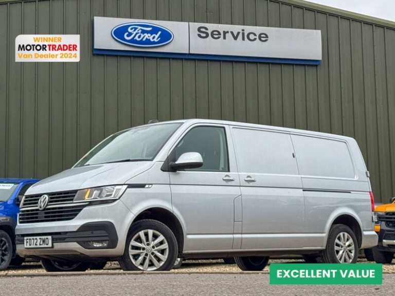 2023 Volkswagen Transporter LWB L2H1 Low Roof Highline T30 Air Con Alloys Came Panel Van Diesel M...