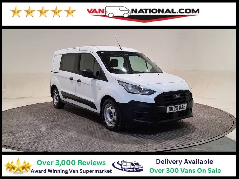 2020 Ford Transit Connect 1.5 230 ECOBLUE LEADER L2 CREW VAN 100 BHP LWB COMBI VAN Crew Van Diese...