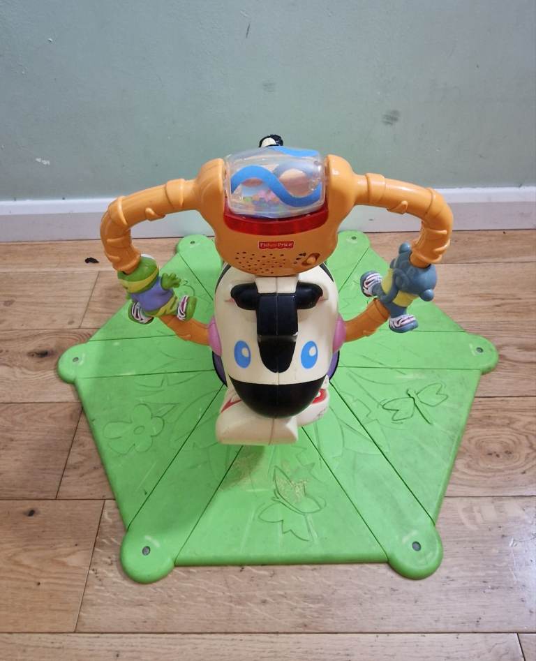 Fisher Price bounce and spin zebra 