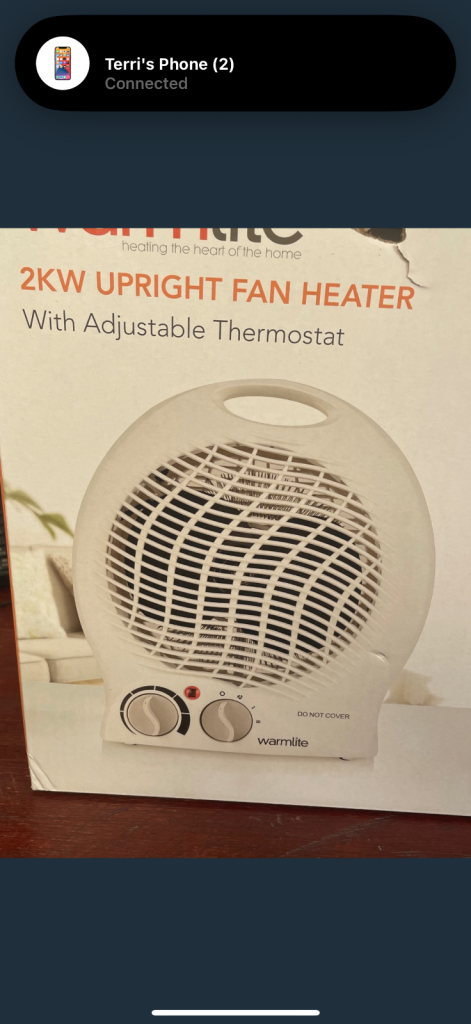 Small fan heater unboxed but new
