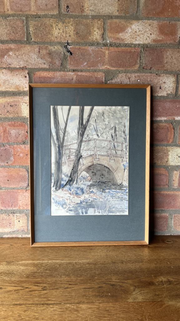 1972 Watercolour Painting “Oakley” by Daphne Mellor