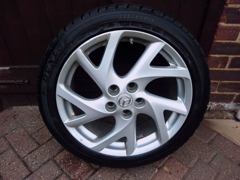 Genuine Mazda 6 18" Alloy Wheel Rim C/W Dunlop Tyre 225/45R18 91 W