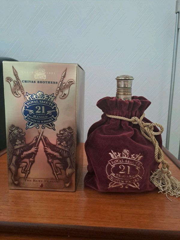 Chivas Brothers Royal Salute 21 Years Old Empty Scotch Whisky Bottle