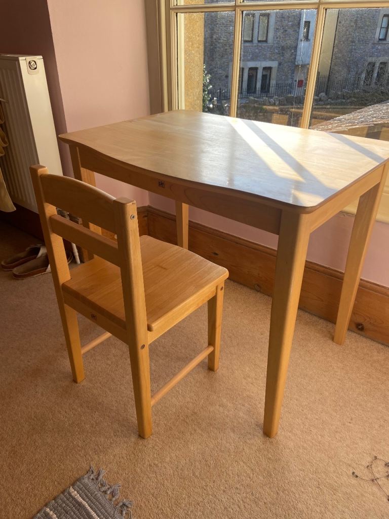 Children's Desk and Chair by Aspace Pin Furniture / John Crane Ltd