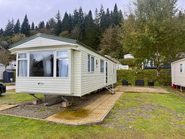 CHEAP STATIC CARAVAN FOR SALE IN MOFFAT NEAR DUMFRIES GLASGOW AYRSHIRE | 12 MONTH PARK PET FRIENDLY