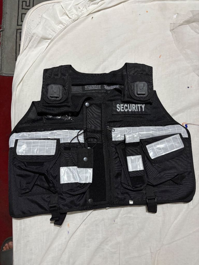 New Black Security Vest / quantity 20
