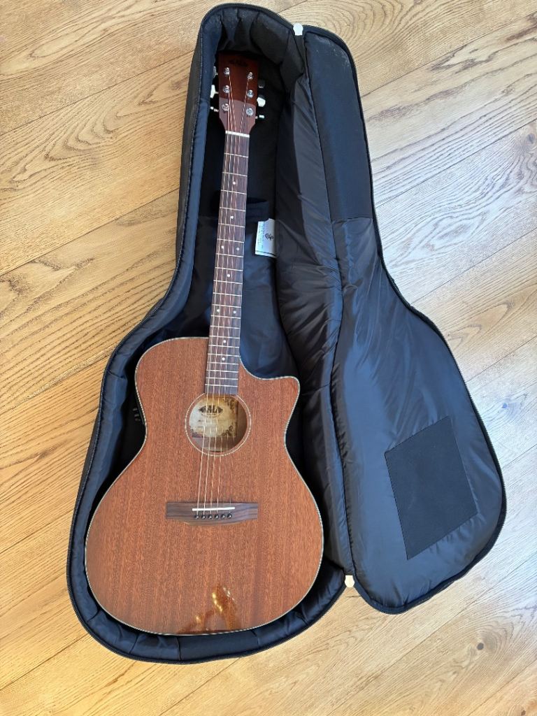 Kala Guitar Auctistic Electric Mahogany Thinline Steel Model: KA-GTR-MTS-E 