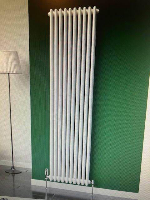 Lux Heat Vertical 3 Column Radiator in White 1800 x 470