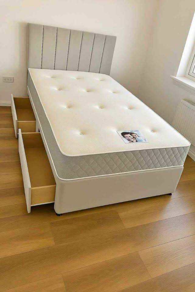 Single Divan Bed 3ft – With Mattress & Drawers | Cash On Delivery