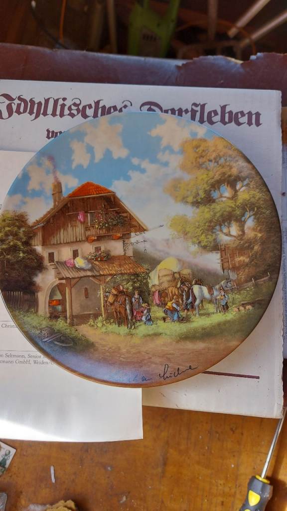 Collectible Decorative Plate – “The Blacksmith” (Certified)