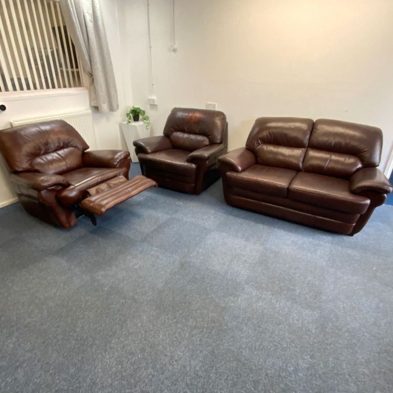 3 Piece Leather Suite