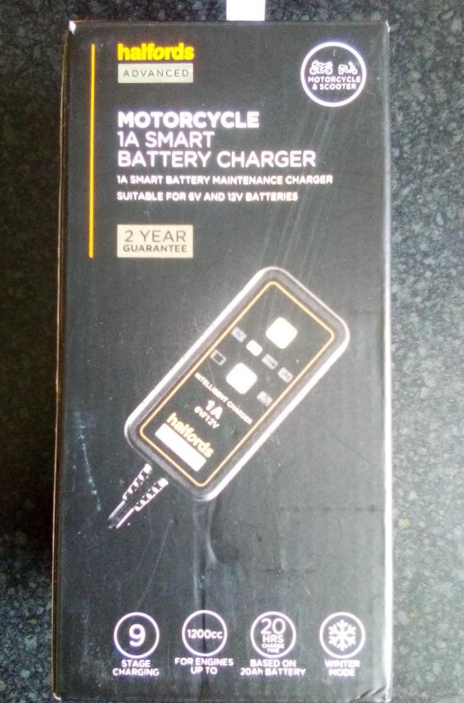 FINAL PRICE - NEW Motorbike Battery Charger, Multi-meter