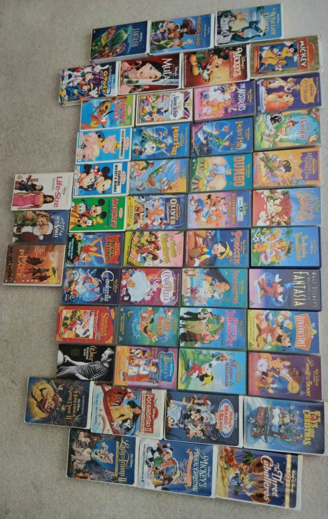 Disney VHS Video Tapes X 49