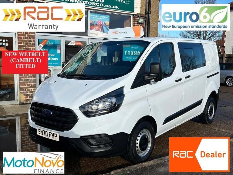 2020 Ford Transit Custom 2.0 300 EcoBlue Leader Crew Van L1 H1 Euro 6 (s/s) 5dr PANEL VAN Diesel ...