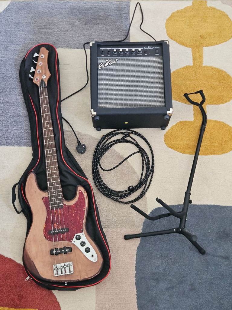 Bass Guitar | Amp | Stand | Carry bag