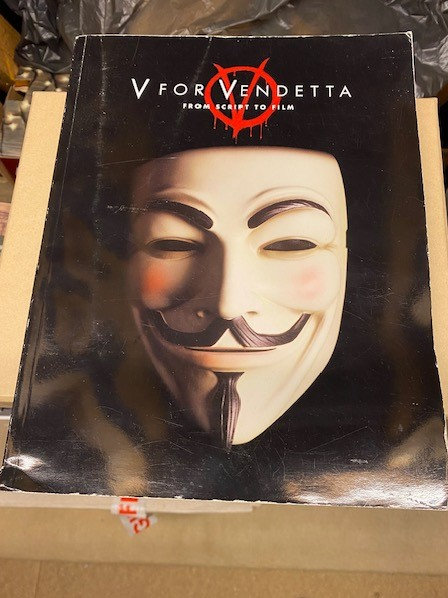 image for V for Vendetta from script to film and genuine mask
