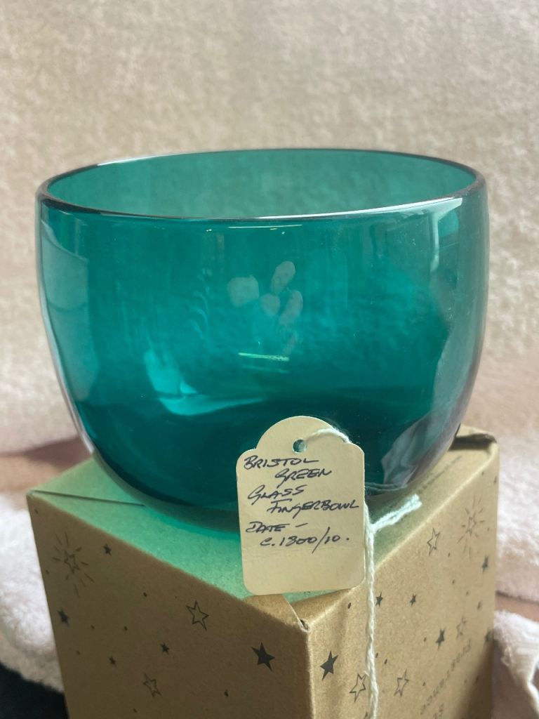 Bristol Green Glass finger bowl 