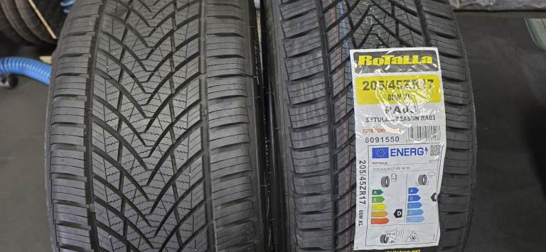 205 45 17   2 x NEW!! tyres Rotalla Setula 4 Season