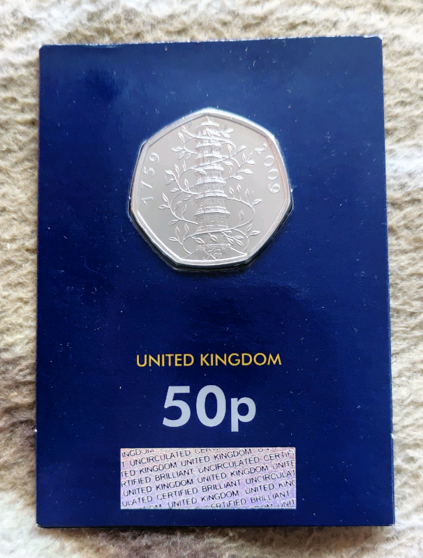 Hot!2019 50p Kew Gardens,BUNC