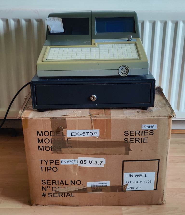 Uniwell EX-570F Electronic Cash Register / Till for spares/repair.
