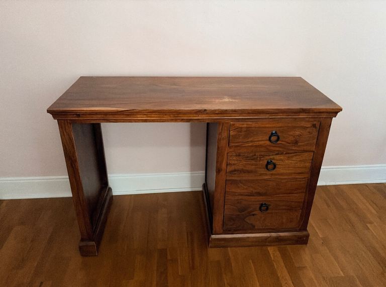 Solid wood desk