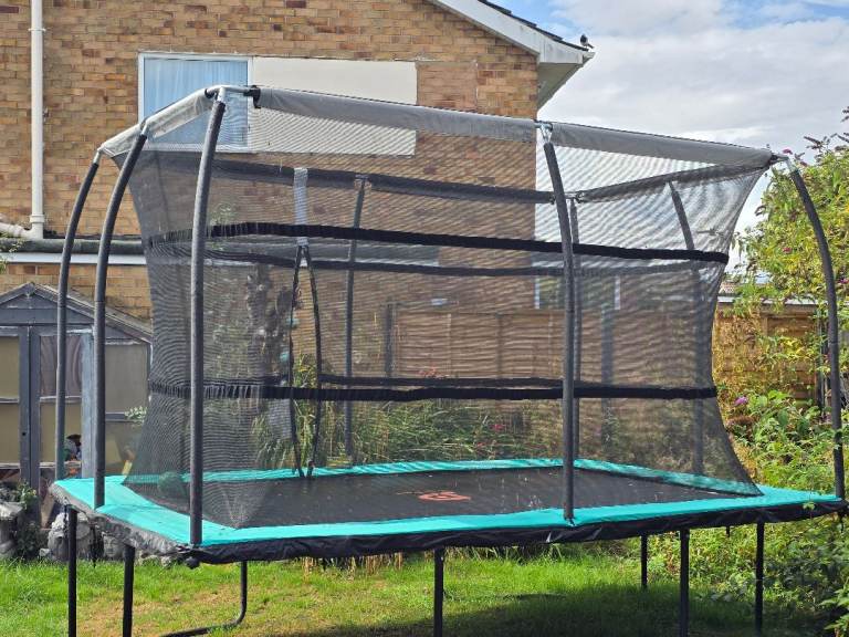 Large Garden Trampoline with Safety Net – Good Condition