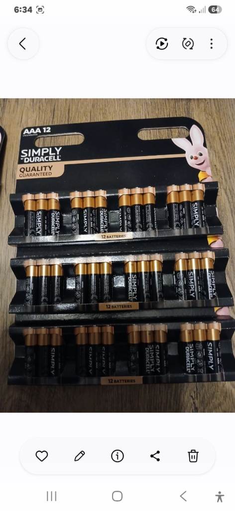 Duracel batteries 