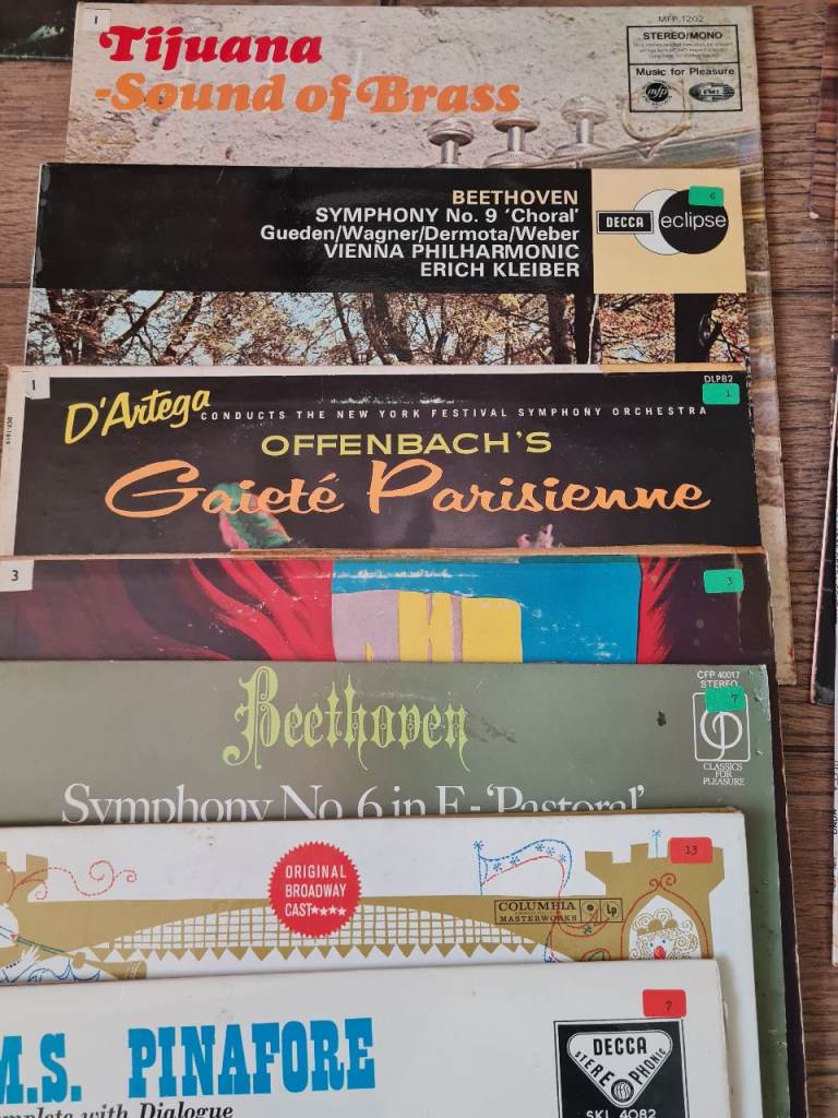 Selection of Vinyl Records – Classical and Easy Listening