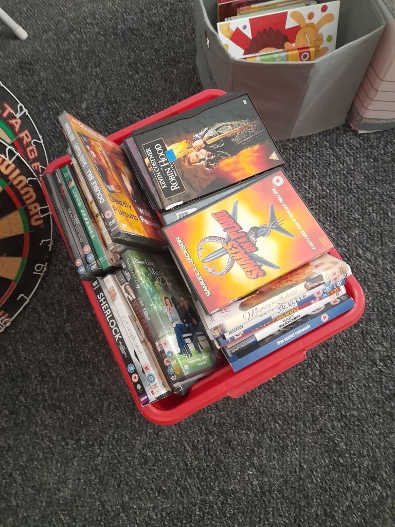 Box of 70 Dvds 