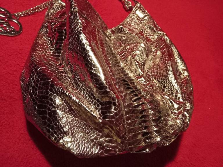 LIPSY LONDON new metallic snake bag