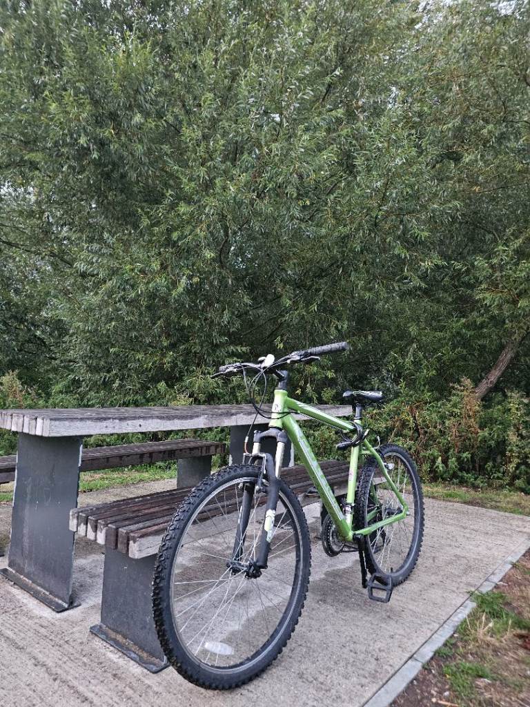 Green Mountain Bike, 26 inch wheels, 20 inch frame