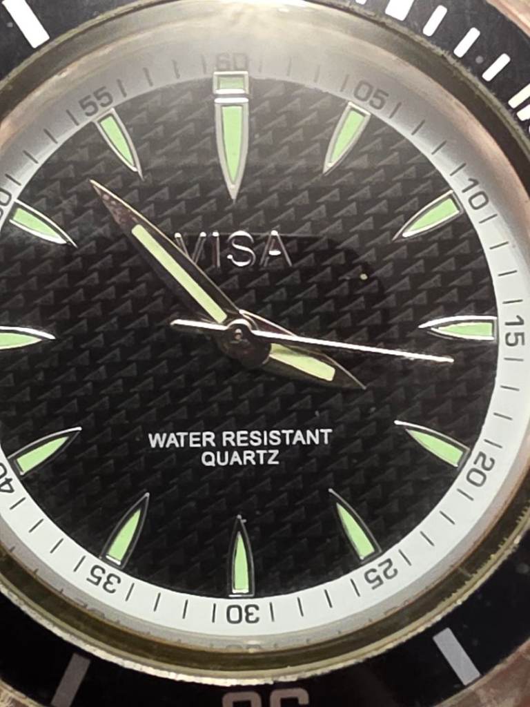 Quartz Movement Visa Watch  In Good Working Order Water Resistant 