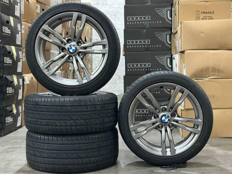 18" Genuine BMW 3 Series 4 series 441M F30/F31 Alloy Wheels & Tyres 5x120