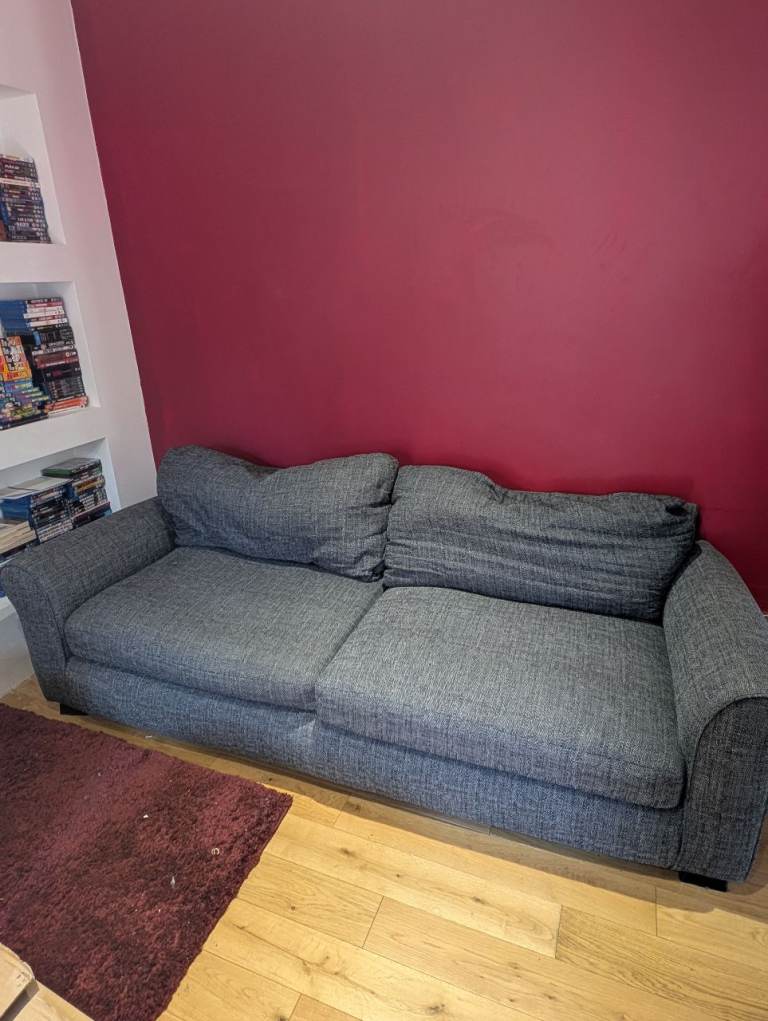 Free - Fabric Three-Seater Sofa