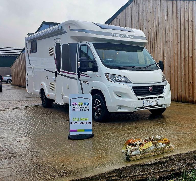 Rapido 690F motorhome 2018 7.49m 13k 3650kgs 3/4 berth 4 belts 