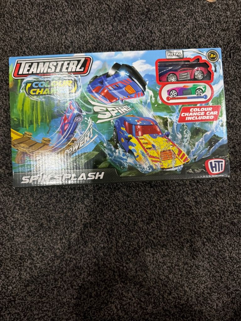 Teamsterz Spin Splash Colour Change Playset – New