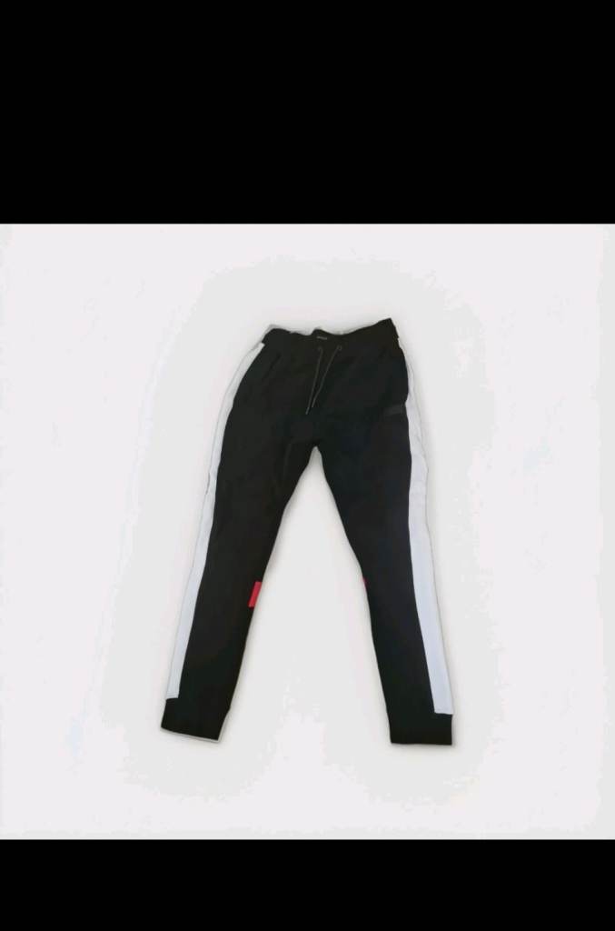 McKenzie Joggers Black/White/Red Men's Size Extra Large