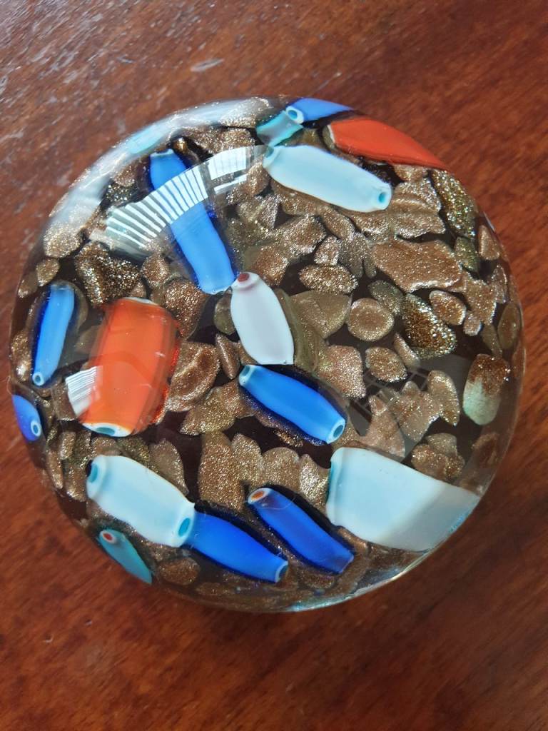 Vintage murano glass paperweight