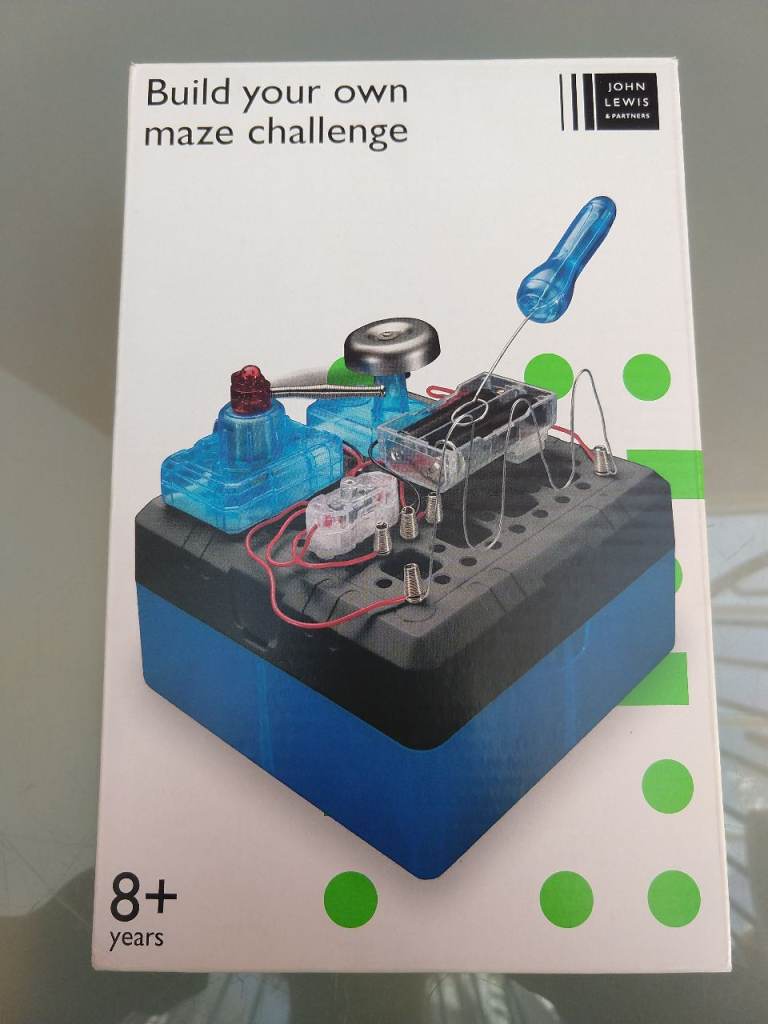 John Lewis Build Your Own Maze Challenge Electronic Circuit Set - Complete, Mint - Collection W4