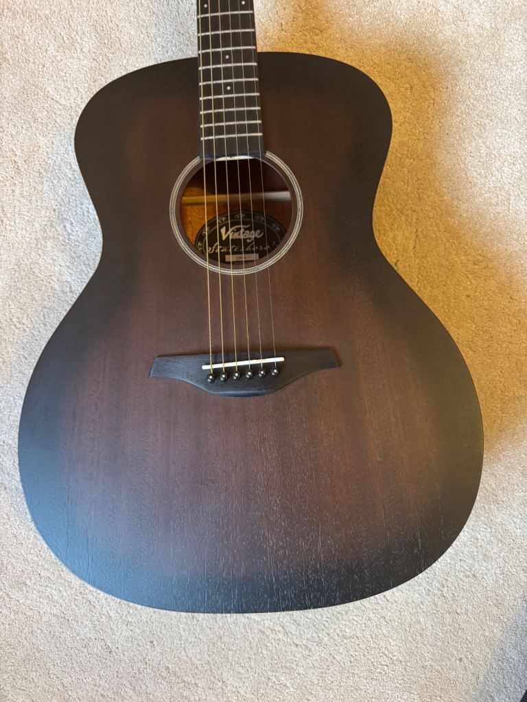 image for Vintage statesboro V660wk acoustic guitar. As new with gigbag