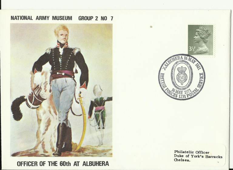 4 NATIONAL ARMY MUSEUM ROYAL MAIL COVERS 1971 GRP2: 7, 8, & 9 GRP3: 9 DUKE OF YORK BARRACKS