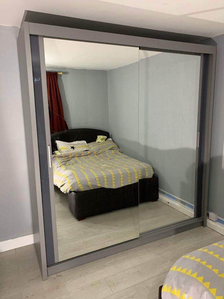 🔥 Massive 50% OFF - 120cm,150c,180c,203cm,208cm,250cm mirror sliding door wardrobes NEW COD