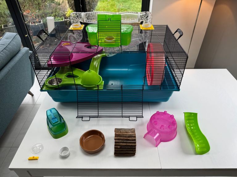 Hamster Cage (Savic Hamster Heaven) with accessories 