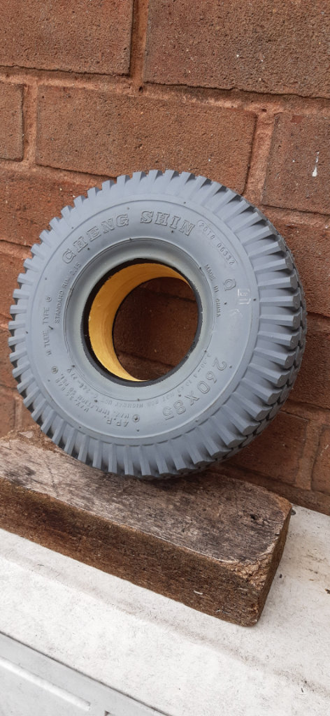 SOLID Block Tread tire 3.00 x 4 for Mobility scooters
