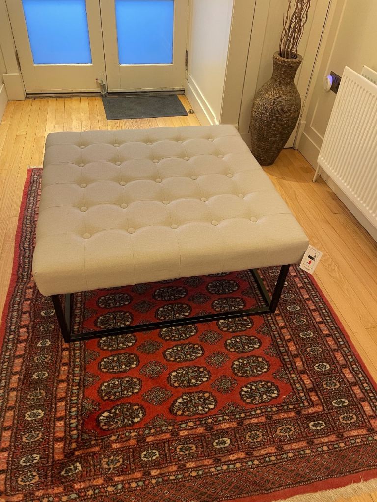 84cm Wide Tufted Square Standard Ottoman