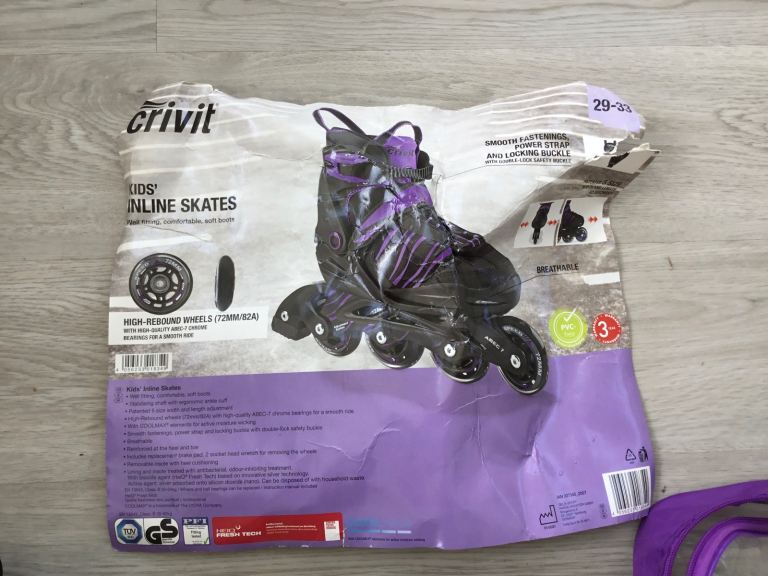Children a new roller skates