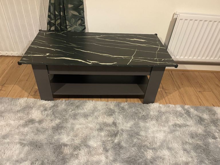 Black/Grey Marble Table 