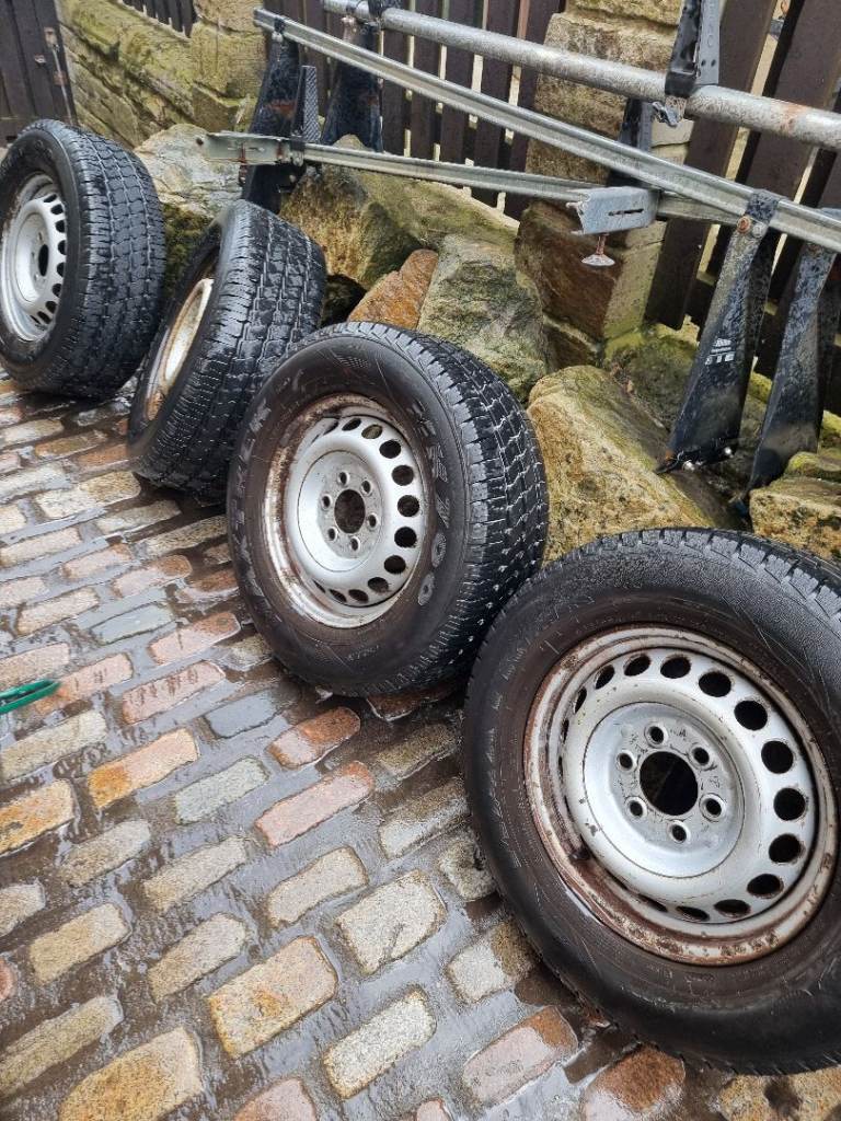 4x Mercedes sprinter or vw crafter 6 stud wheels and good all season matching tyres