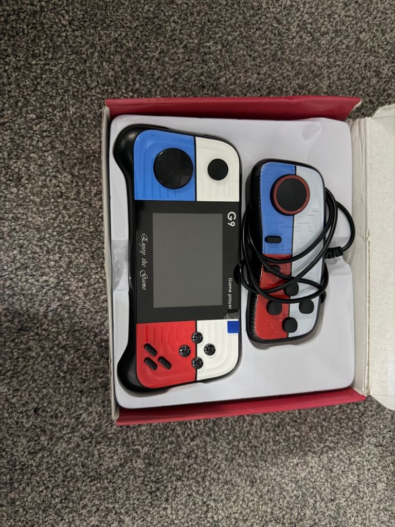 Brand new Retro Handheld Game Console G9 with Detachable Controllers. Can negotiate if interested.