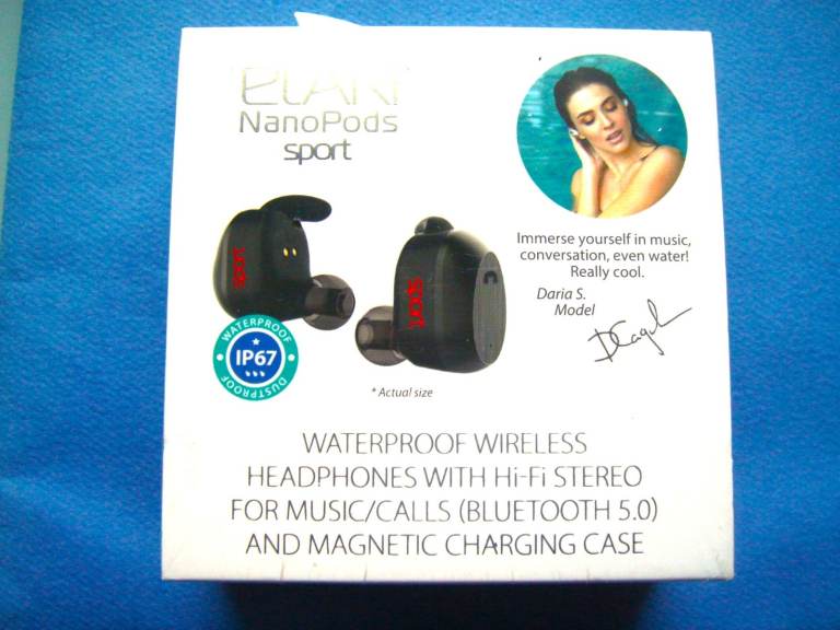Brand New & Boxed Waterproof Bluetooth Elari NanoPods Sport NPS-25 In Ear Stereo Ear Pods